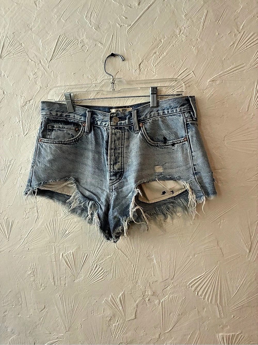 Free People We The Free Moxie Shorts Blue
